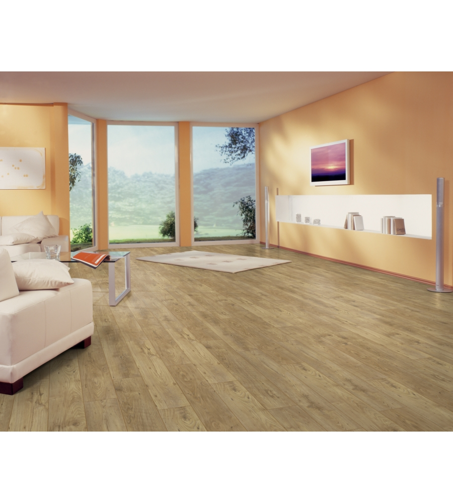 Pavimento laminato castagno chiaro 10mm ac5 1,598 m² linea chalet